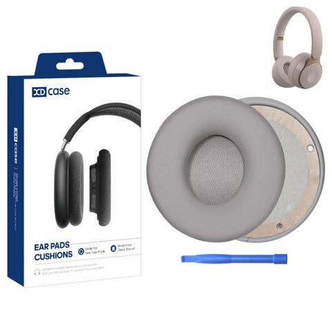 XDcase 1 Pair Protein Leather Headset Replacement Ear Pads with Pry Tool, For Beats Solo Pro Wireless
