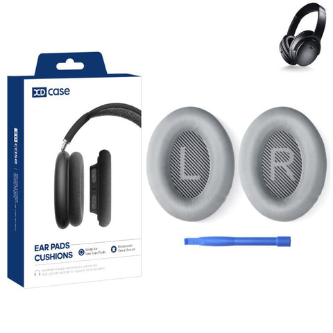 XDcase 1 Pair Protein Leather Headset Replacement Ear Pads with Prying Tool, For Bose QuietComfort 35 / 35 II