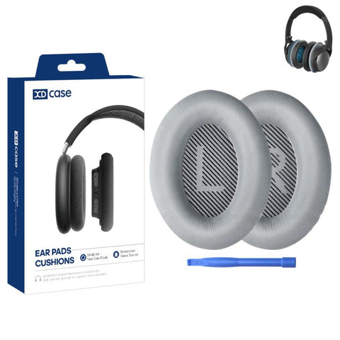 XDcase 1 Pair Protein Leather Headset Replacement Ear Pads with Prying Tool, For Bose QC15 / QC25 /  AE2