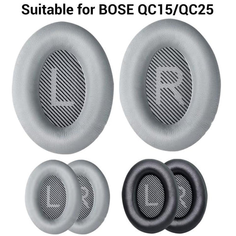 XDcase 1 Pair Protein Leather Headset Replacement Ear Pads with Prying Tool, For Bose QC15 / QC25 /  AE2