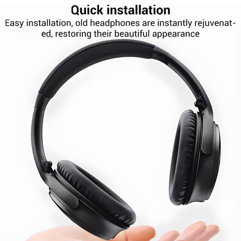 XDcase 1 Pair Protein Leather Headset Replacement Ear Pads with Prying Tool, For Bose QC15 / QC25 /  AE2
