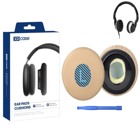 XDcase 1 Pair Protein Leather Headset Replacement Ear Pads with Prying Tool, For Bose OE2 / OE2i