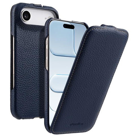 melkco Litchi Texture Vertical Flip Magnetic Genuine Leather Phone Case, For iPhone 18 Pro, For iPhone 18 Pro Max, For iPhone 17 Pro Max, For iPhone 17 Pro, For iPhone 17, For iPhone Air