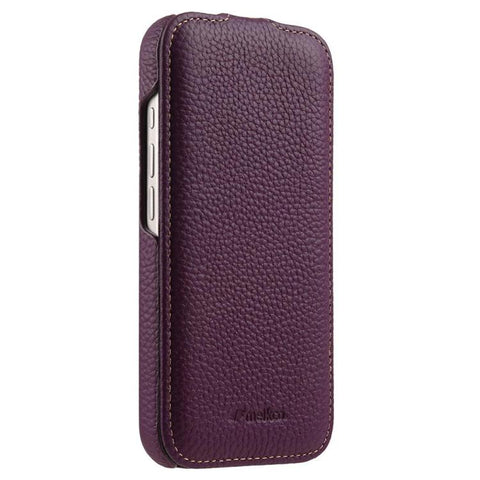melkco Litchi Texture Vertical Flip Magnetic Genuine Leather Phone Case, For iPhone 18 Pro, For iPhone 18 Pro Max, For iPhone 17 Pro Max, For iPhone 17 Pro, For iPhone 17, For iPhone Air