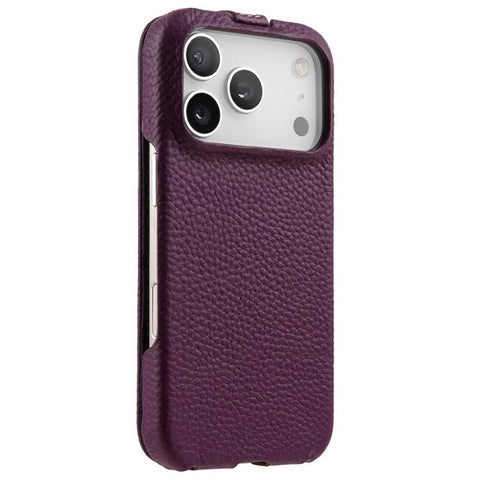melkco Litchi Texture Vertical Flip Magnetic Genuine Leather Phone Case, For iPhone 18 Pro, For iPhone 18 Pro Max, For iPhone 17 Pro Max, For iPhone 17 Pro, For iPhone 17, For iPhone Air