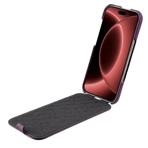 melkco Litchi Texture Vertical Flip Magnetic Genuine Leather Phone Case, For iPhone 18 Pro, For iPhone 18 Pro Max, For iPhone 17 Pro Max, For iPhone 17 Pro, For iPhone 17, For iPhone Air