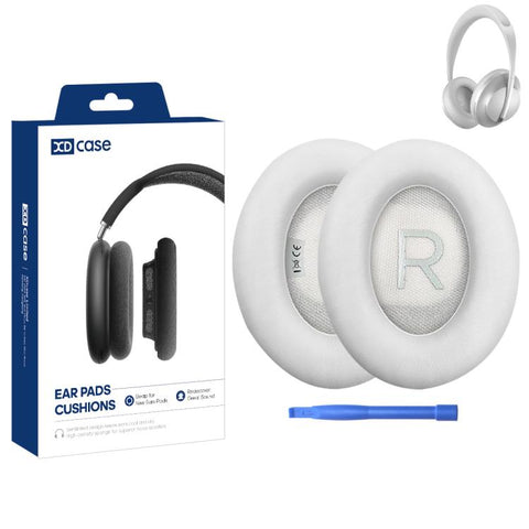 XDcase 1 Pair Protein Leather Headset Replacement Ear Pads with Prying Tool, For Bose 700 / NC700