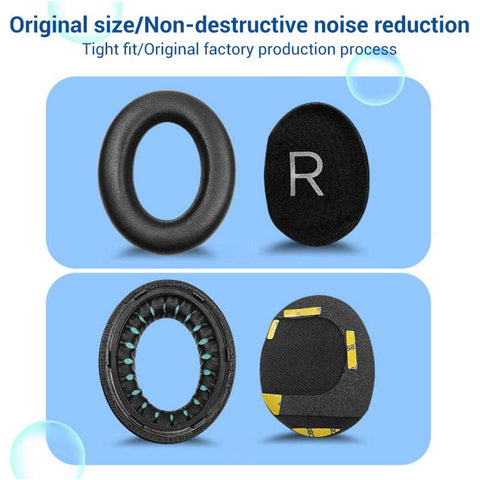 XDcase 1 Pair Protein Leather Headset Replacement Ear Pads with Prying Tool, For Bose 700 / NC700