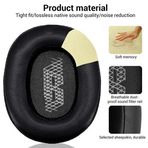XDcase 1 Pair Headset Replacement Ear Pads with Prying Tool, For JBL Live 650BTNC / 660NC / E65BTNC / Duet NC