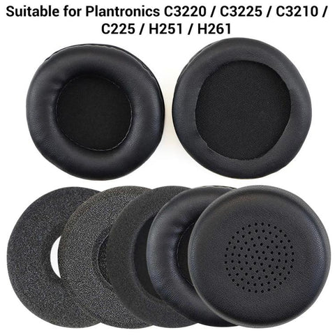 XDcase 1 Pair Headset Replacement Ear Pads with Prying Tool, For Plantronics C3220 / C3225 / C3210
