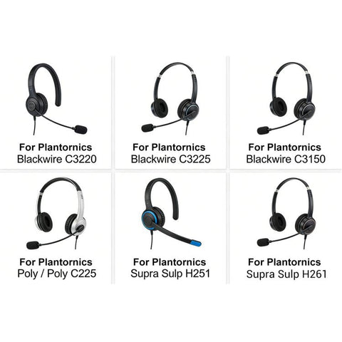 XDcase 1 Pair Headset Replacement Ear Pads with Prying Tool, For Plantronics C3220 / C3225 / C3210
