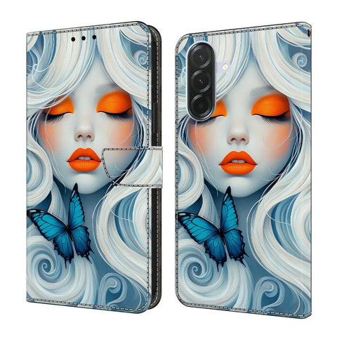 Crystal-Like Painted Vegan Leather Phone Case, For Samsung Galaxy A57 5G, For Samsung Galaxy A37 5G, For Samsung Galaxy A07 4G / 5G
