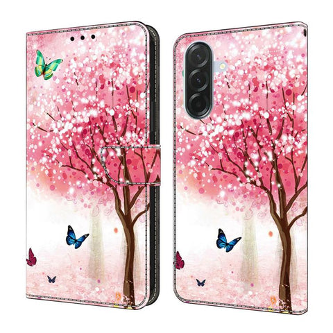 Crystal-Like Painted Vegan Leather Phone Case, For Samsung Galaxy A57 5G, For Samsung Galaxy A37 5G, For Samsung Galaxy A07 4G / 5G