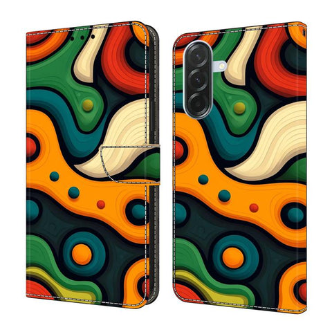Crystal-Like Painted Vegan Leather Phone Case, For Samsung Galaxy A57 5G, For Samsung Galaxy A37 5G, For Samsung Galaxy A07 4G / 5G
