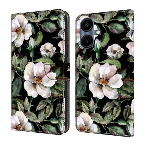 Crystal-Like Painted Vegan Leather Phone Case, For Samsung Galaxy A57 5G, For Samsung Galaxy A37 5G, For Samsung Galaxy A07 4G / 5G