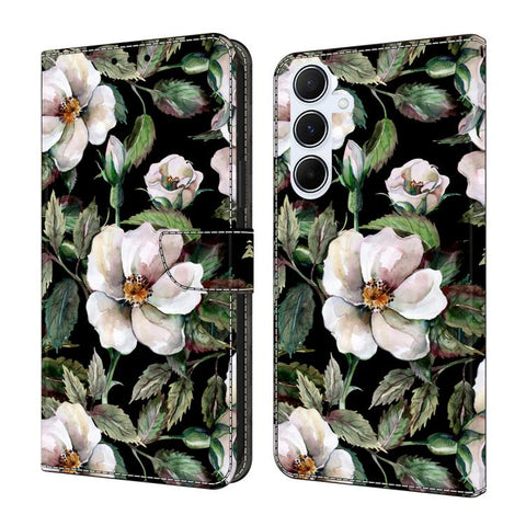 Crystal-Like Painted Vegan Leather Phone Case, For Samsung Galaxy A35 5G, For Samsung Galaxy A25 5G, For Samsung Galaxy A24 4G