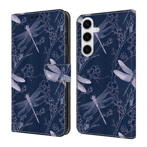 Crystal-Like Painted Vegan Leather Phone Case, For Samsung Galaxy S25 FE 5G, For Samsung Galaxy S25 Edge 5G