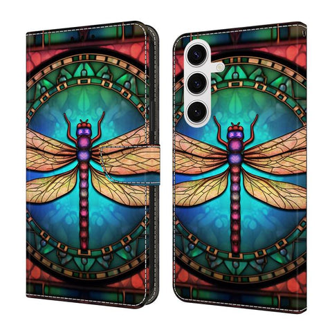 Crystal-Like Painted Vegan Leather Phone Case, For Samsung Galaxy S23 5G, For Samsung Galaxy S22 Ultra 5G