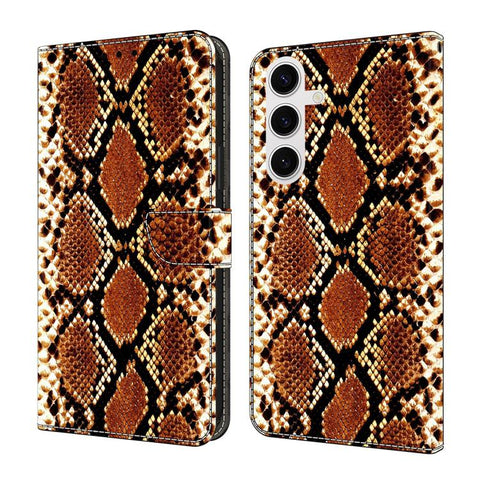 Crystal-Like Painted Vegan Leather Phone Case, For Samsung Galaxy S22+ 5G, For Samsung Galaxy S22 5G