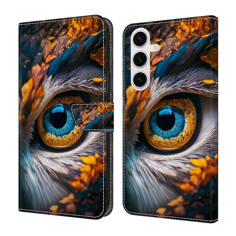 Crystal-Like Painted Vegan Leather Phone Case, For Samsung Galaxy S22+ 5G, For Samsung Galaxy S22 5G