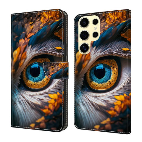 Crystal-Like Painted Vegan Leather Phone Case, For Samsung Galaxy S23 5G, For Samsung Galaxy S22 Ultra 5G