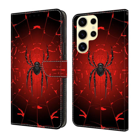 Crystal-Like Painted Vegan Leather Phone Case, For Samsung Galaxy S23 5G, For Samsung Galaxy S22 Ultra 5G