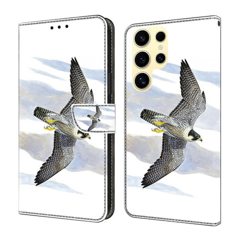 Crystal-Like Painted Vegan Leather Phone Case, For Samsung Galaxy S23 5G, For Samsung Galaxy S22 Ultra 5G