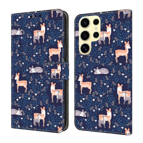 Crystal-Like Painted Vegan Leather Phone Case, For Samsung Galaxy S23 5G, For Samsung Galaxy S22 Ultra 5G