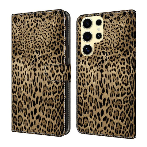 Crystal-Like Painted Vegan Leather Phone Case, For Samsung Galaxy S23 5G, For Samsung Galaxy S22 Ultra 5G