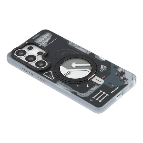 YOUNGKIT Starship Series Rotation Holder IMD TPU Magnetic Phone Case, For Samsung Galaxy S26 Ultra 5G