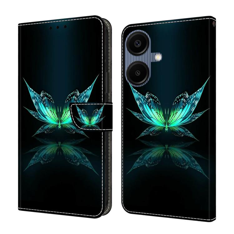 Crystal-Like Painted Vegan Leather Phone Case, For Samsung Galaxy A06 4G / 5G, For Samsung Galaxy A36 / A56 5G