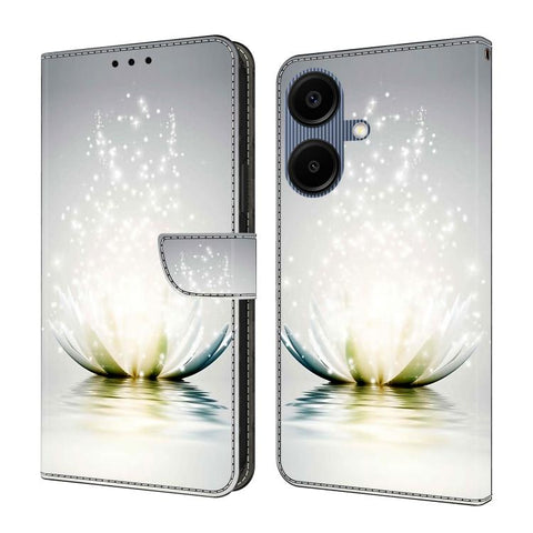 Crystal-Like Painted Vegan Leather Phone Case, For Samsung Galaxy A06 4G / 5G, For Samsung Galaxy A36 / A56 5G