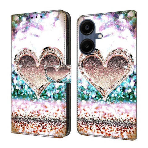 Crystal-Like Painted Vegan Leather Phone Case, For Samsung Galaxy A06 4G / 5G, For Samsung Galaxy A36 / A56 5G