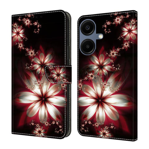 Crystal-Like Painted Vegan Leather Phone Case, For Samsung Galaxy A06 4G / 5G, For Samsung Galaxy A36 / A56 5G