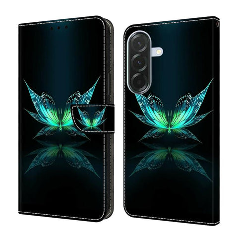 Crystal-Like Painted Vegan Leather Phone Case, For Samsung Galaxy A06 4G / 5G, For Samsung Galaxy A36 / A56 5G