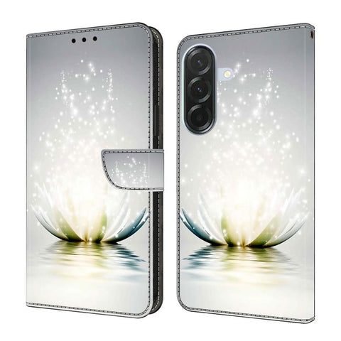 Crystal-Like Painted Vegan Leather Phone Case, For Samsung Galaxy A06 4G / 5G, For Samsung Galaxy A36 / A56 5G