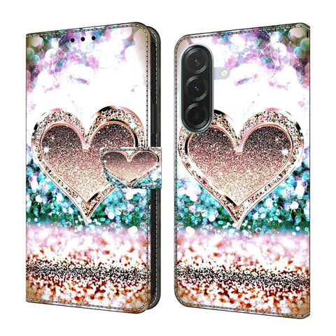 Crystal-Like Painted Vegan Leather Phone Case, For Samsung Galaxy A06 4G / 5G, For Samsung Galaxy A36 / A56 5G