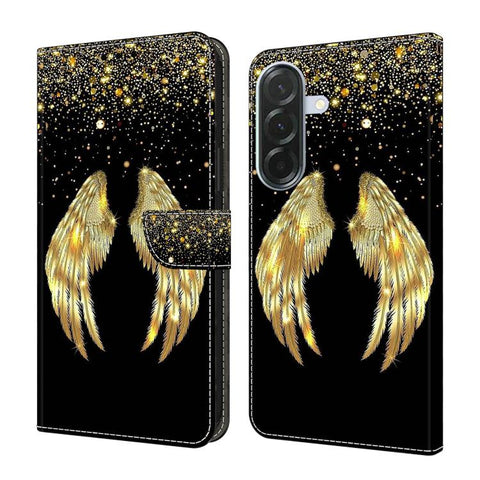 Crystal-Like Painted Vegan Leather Phone Case, For Samsung Galaxy A06 4G / 5G, For Samsung Galaxy A36 / A56 5G