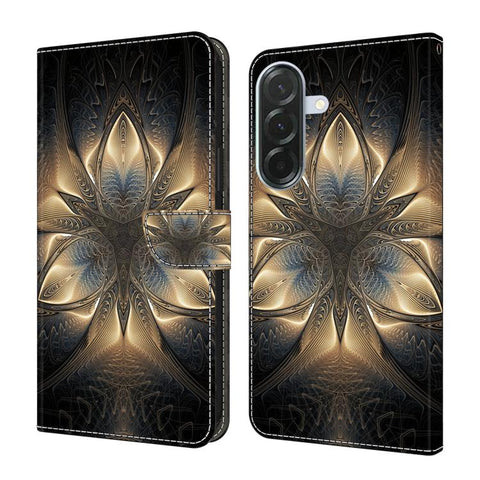 Crystal-Like Painted Vegan Leather Phone Case, For Samsung Galaxy A06 4G / 5G, For Samsung Galaxy A36 / A56 5G