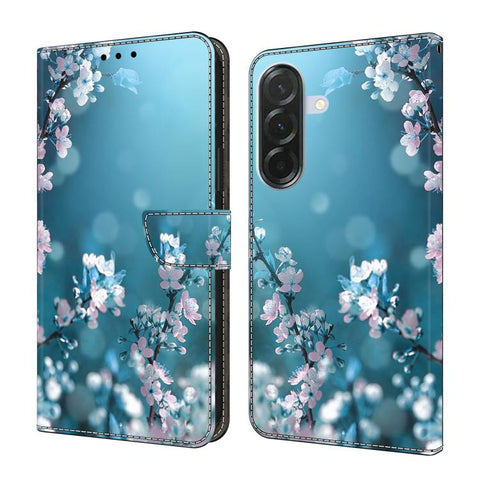 Crystal-Like Painted Vegan Leather Phone Case, For Samsung Galaxy A06 4G / 5G, For Samsung Galaxy A36 / A56 5G
