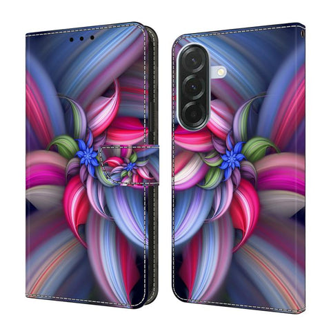 Crystal-Like Painted Vegan Leather Phone Case, For Samsung Galaxy A06 4G / 5G, For Samsung Galaxy A36 / A56 5G