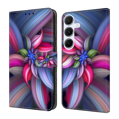 Crystal-Like Painted Vegan Leather Phone Case, For Samsung Galaxy A16 4G / 5G, For Samsung Galaxy A15 4G / 5G