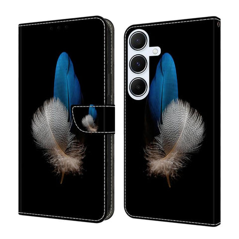 Crystal-Like Painted Vegan Leather Phone Case, For Samsung Galaxy A16 4G / 5G, For Samsung Galaxy A15 4G / 5G