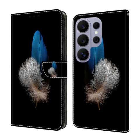 Crystal-Like Painted Vegan Leather Phone Case, For Samsung Galaxy S26+ 5G, For Samsung Galaxy S26 Ultra 5G