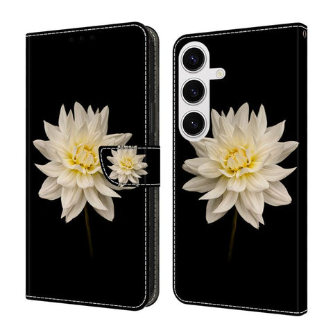 Crystal-Like Painted Vegan Leather Phone Case, For Samsung Galaxy S25+ 5G, For Samsung Galaxy S25 Ultra 5G
