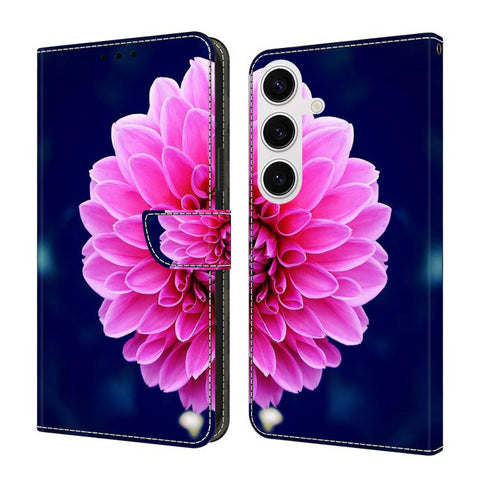 Crystal-Like Painted Vegan Leather Phone Case, For Samsung Galaxy S24 Ultra 5G, For Samsung Galaxy S24+ 5G