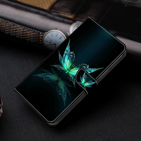 Crystal-Like Painted Vegan Leather Phone Case, For Samsung Galaxy S24 Ultra 5G, For Samsung Galaxy S24+ 5G