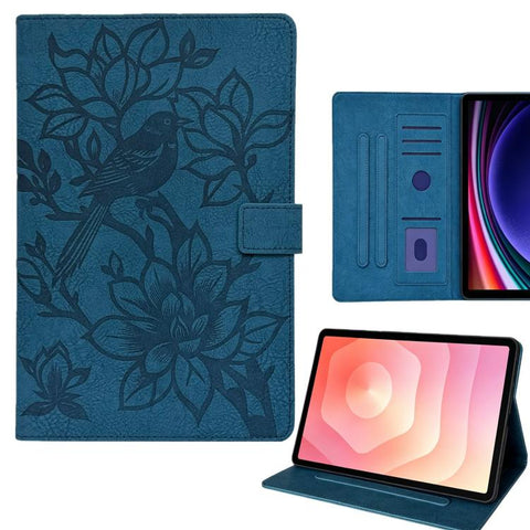 Magpie Embossed Vegan Leather Tablet Case, For Samsung Galaxy Tab A11+ / A9+, For Samsung Galaxy Tab A11 / A9, For Samsung Galaxy Tab A8 2021 X200, For Samsung Galaxy Tab A7 Lite T220
