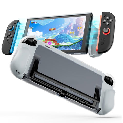 XDcase Transparent Armor Soft-Touch TPU Protective Case with Front Cover, For Nintendo Switch 2