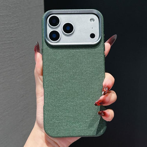 Wool Linen Fabric Full Coverage Magnetic Phone Case, For iPhone 18 Pro / 17 Pro, For iPhone 18 Pro Max / 17 Pro Max, For iPhone 17, For iPhone Air, For iPhone 16 Pro Max, For iPhone 16 Pro, For iPhone 16 Plus, For iPhone 16